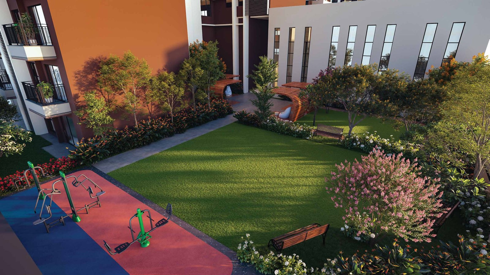 The yoga and meditation lawn