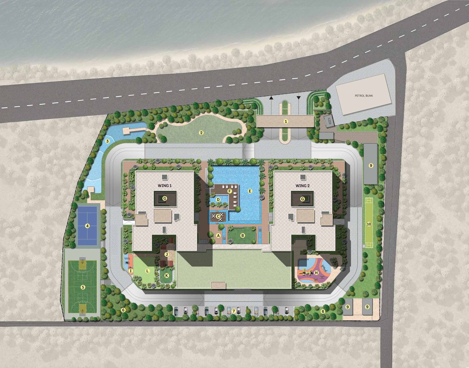Master plan of Bellevue by SOBHA